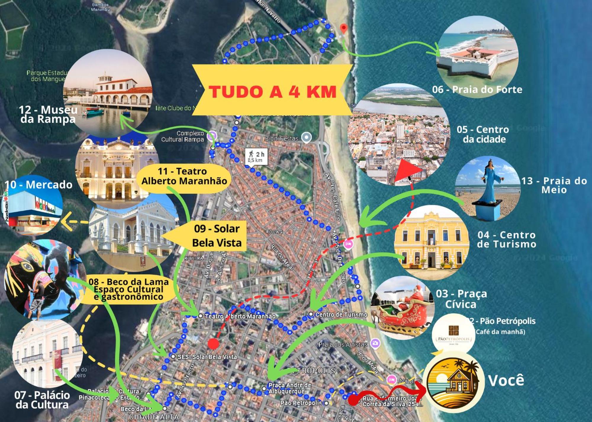 Espaco Inteiro - Duplex Espacoso A 300m Do Mar! Apartamento *